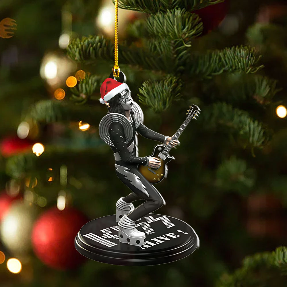 KISS x Ace Frehley 2025 Custom Shape 2-sided Acrylic Ornament – NGHIAVT5437