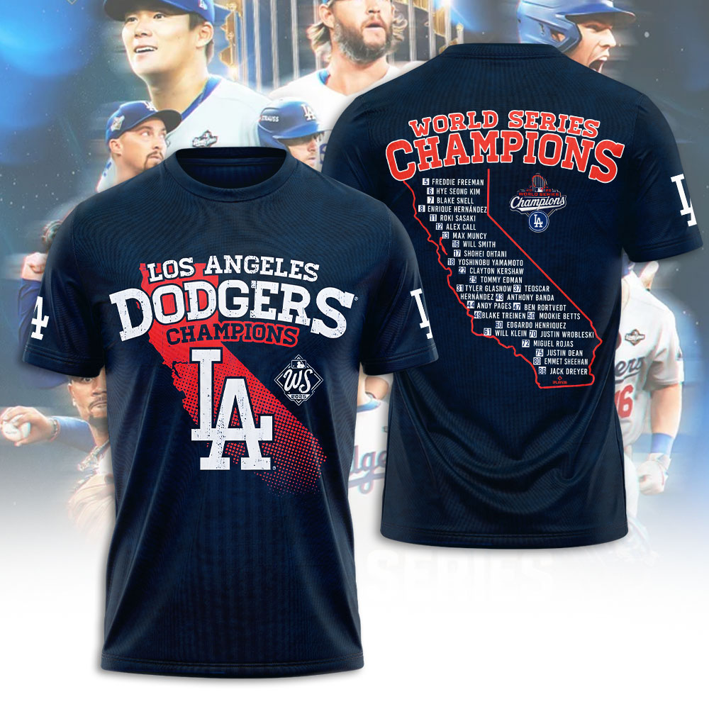 Los Angeles Dodgers 3D Apparel – NGHIAVT5479