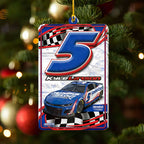 Kyle Larson 2025 Custom Shape 2-sided Acrylic Ornament – NGHIAVT5585