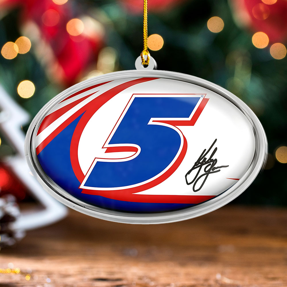 Kyle Larson 2025 Custom Shape 2-sided Acrylic Ornament – NGHIAVT5586