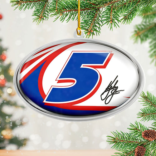 Kyle Larson 2025 Custom Shape 2-sided Acrylic Ornament – NGHIAVT5586