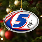 Kyle Larson 2025 Custom Shape 2-sided Acrylic Ornament – NGHIAVT5586