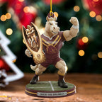 Brisbane Broncos 2025 Custom Shape 2-sided Acrylic Ornament – NGHIAVT5747