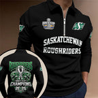 Saskatchewan Roughriders 2025 Zip Polo Shirt – NGHIAVT5806