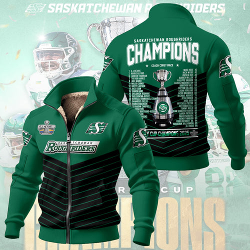 Saskatchewan Roughriders 2025 Thick Knit Fleece Jacket – NGHIAVT5815