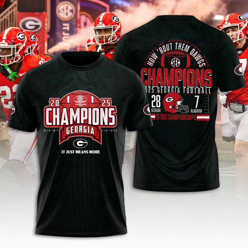 Georgia Bulldogs Football 2025 3D Apparel – NGHIAVT5902