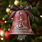 Georgia Bulldogs Football 2025 Custom Shape 2-sided Acrylic Ornament – NGHIAVT5946