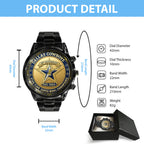 Dallas Cowboys Black Stainless Steel Watch – NGHIAVT6181
