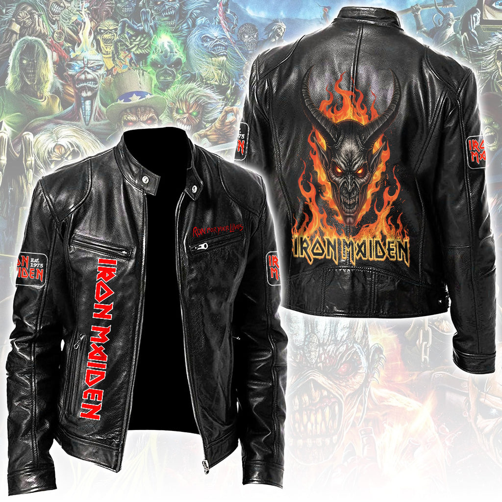Iron Maiden Motorcycle Leather Jacket – NGHIAVT6189