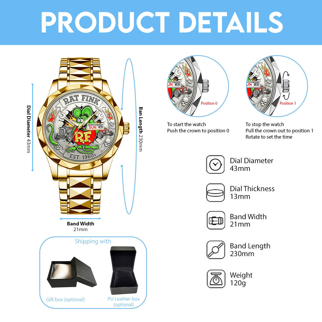 Rat Fink Alloy Luxury Quartz Watch – NGHIAVT9324