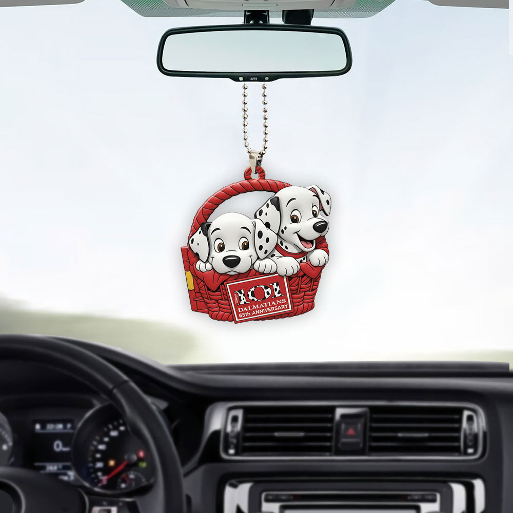101 Dalmatians 65th Anniversary Custom shape 2-sided Acrylic Car Ornament – NGHIAVT9332