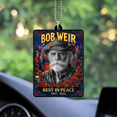 Grateful Dead x Bob Weir Custom shape 2-sided Acrylic Car Ornament – NGHIAVT9405