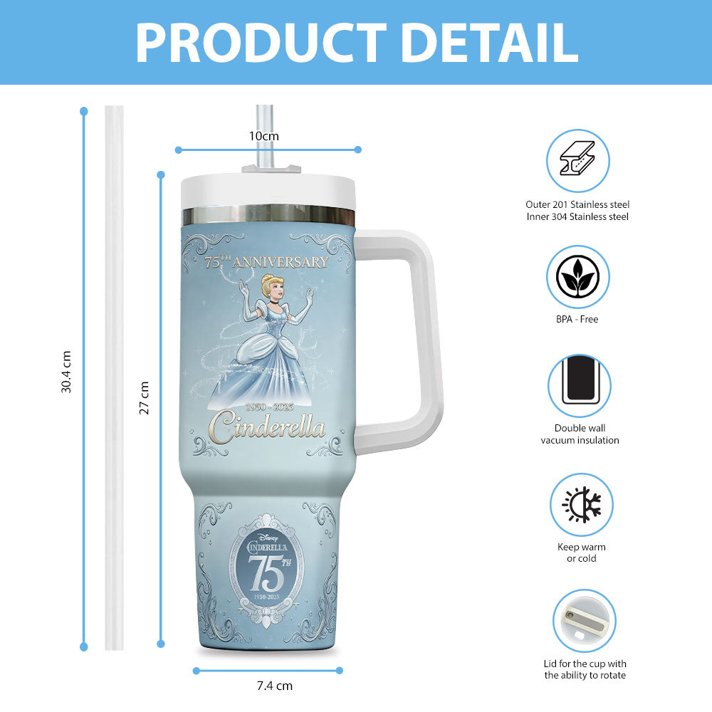 Cinderella 75th Anniversary 40oz Tumbler – NGHIAVT9434