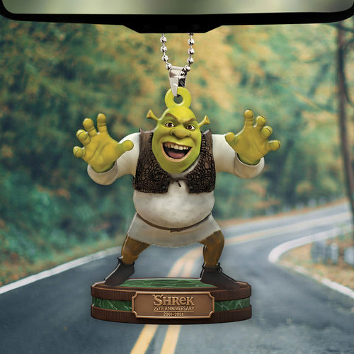 Shrek 25th Anniversary Custom shape 2-sided Acrylic Car Ornament – NGHIAVT9505