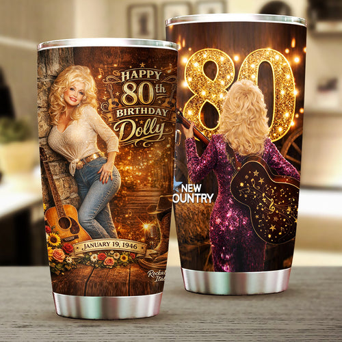 Dolly Parton 80th Anniversary Tumbler Cup – NGHIAVT9600