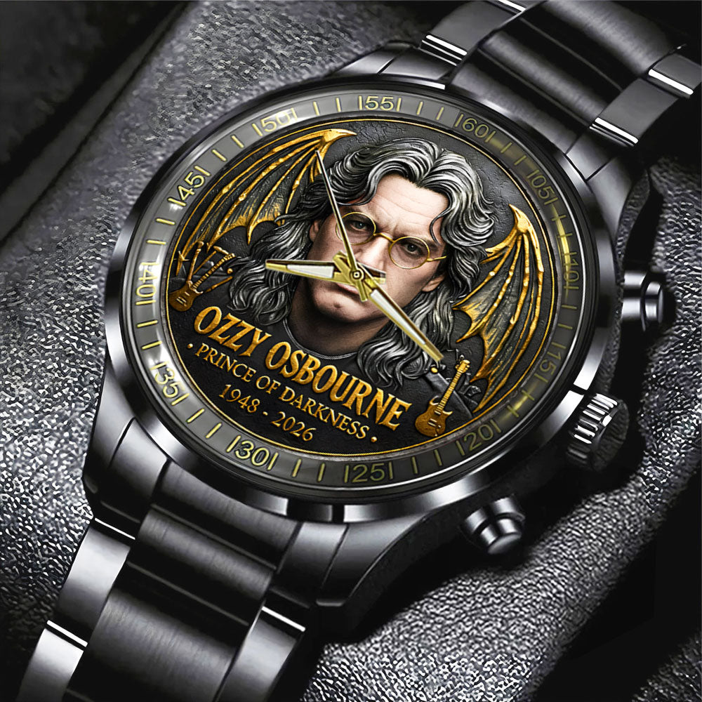 Ozzy Osbourne Black Stainless Steel Watch – NGHIAVT9622