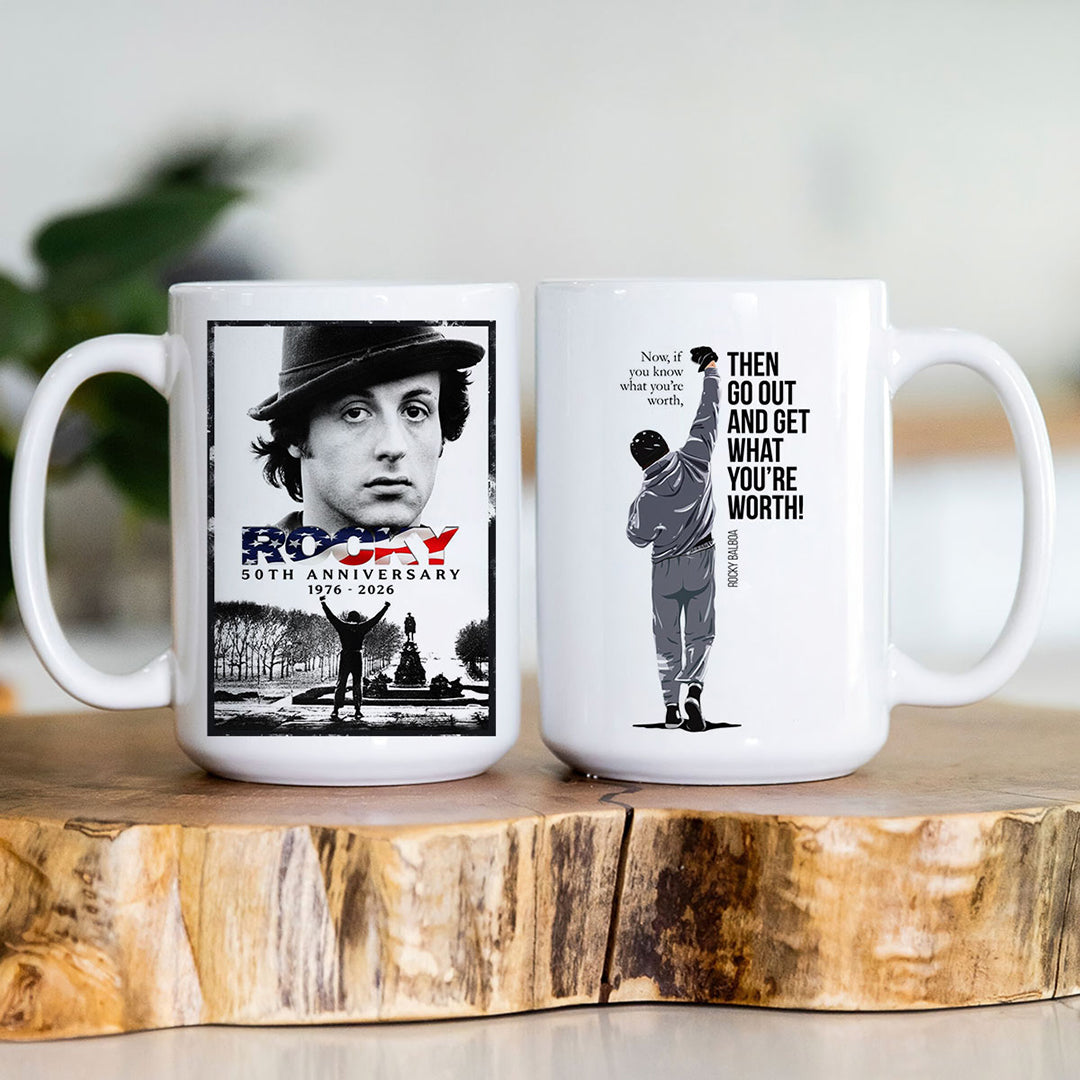 Rocky 50th Anniversary Ceramic Mug – NGHIAVT9638