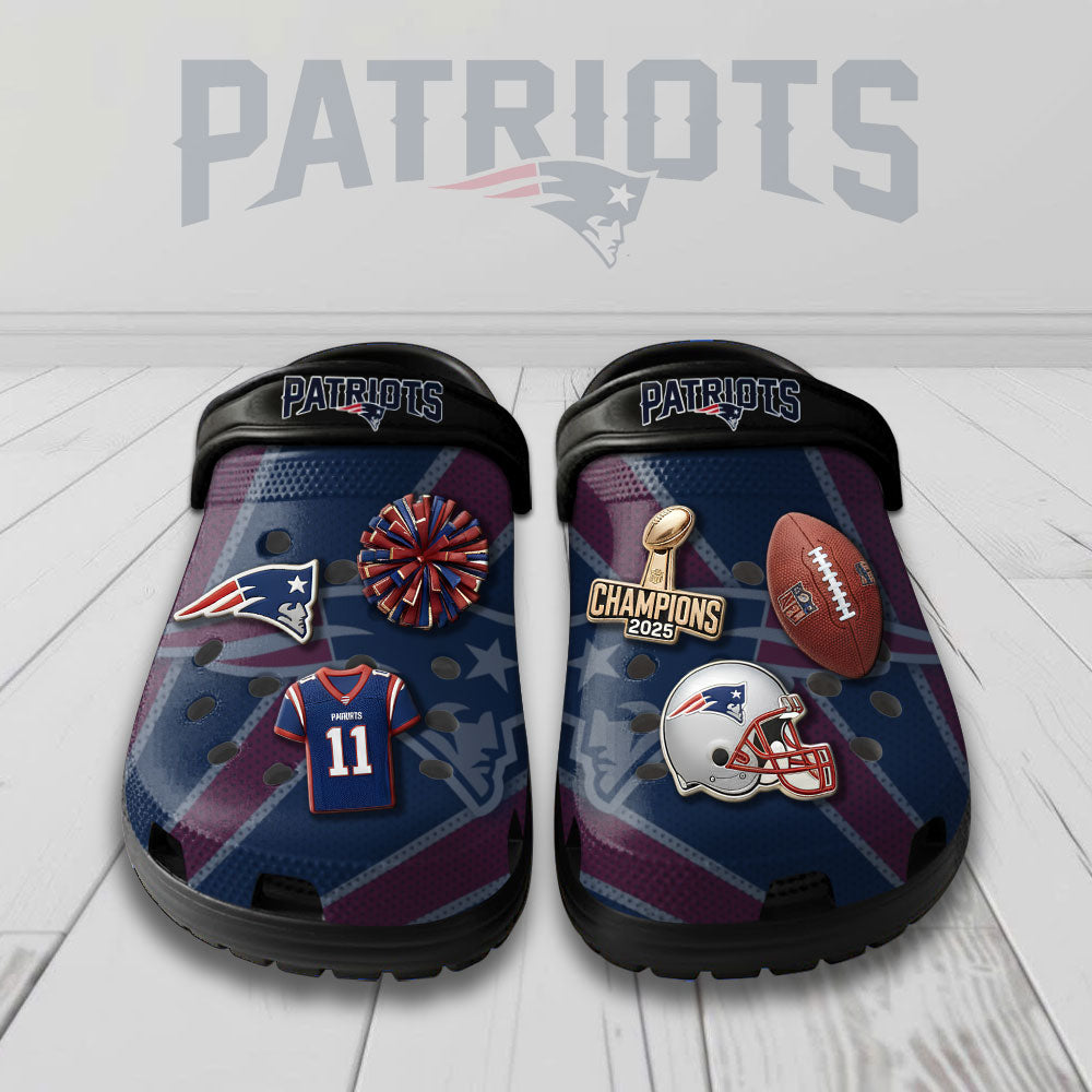 New England Patriots Custom Clogs – NGHIAVT9643