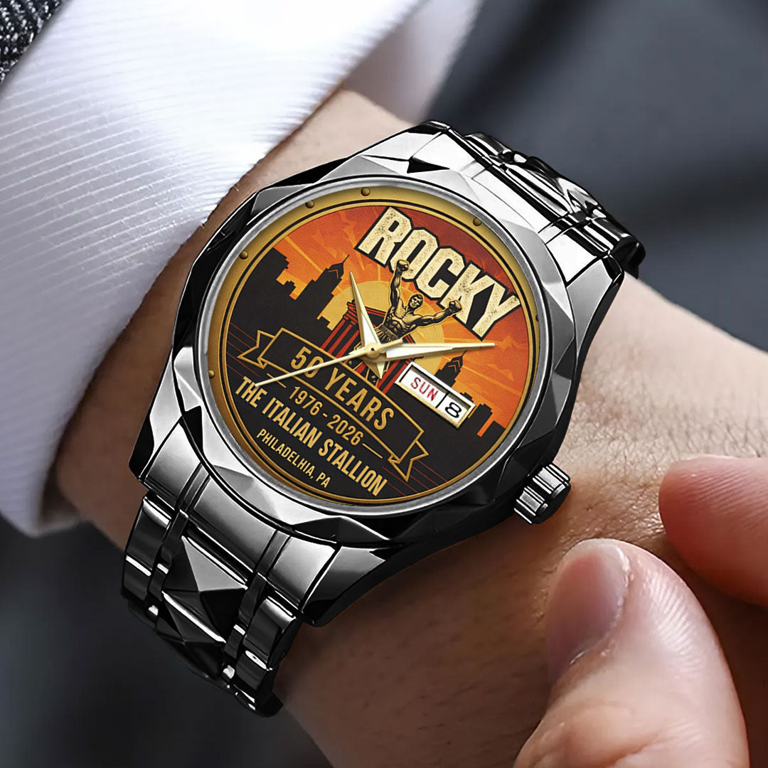 Rocky Balboa 50th Anniversary Alloy Luxury Quartz Watch – NGHIAVT9669