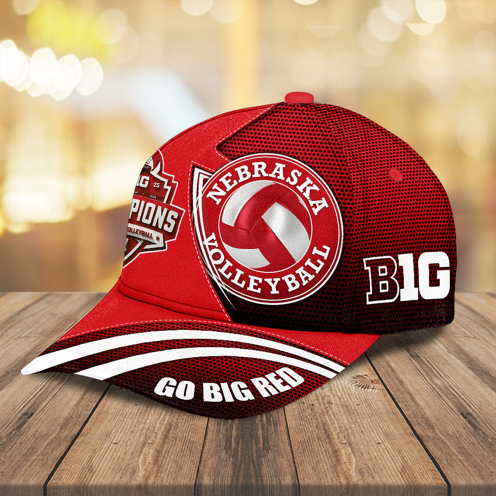 Nebraska Cornhuskers Women's Volleyball 2025 Big Ten Champions Classic Cap – MAITM13880