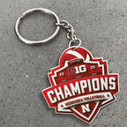 Nebraska Cornhuskers Women's Volleyball 2025 Big Ten Champions Custom Shape 2-sided Keychain – MAITM13877