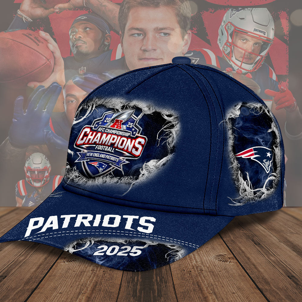 New England Patriots 2025 AFC Champions Classic Cap – TMTHU3524