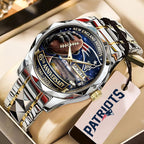 New England Patriots 65th Anniversary Alloy Luxury Quartz Watch – MAITM14513