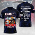 New England Patriots Super Bowl LX 3D Apparel – MAITM14722
