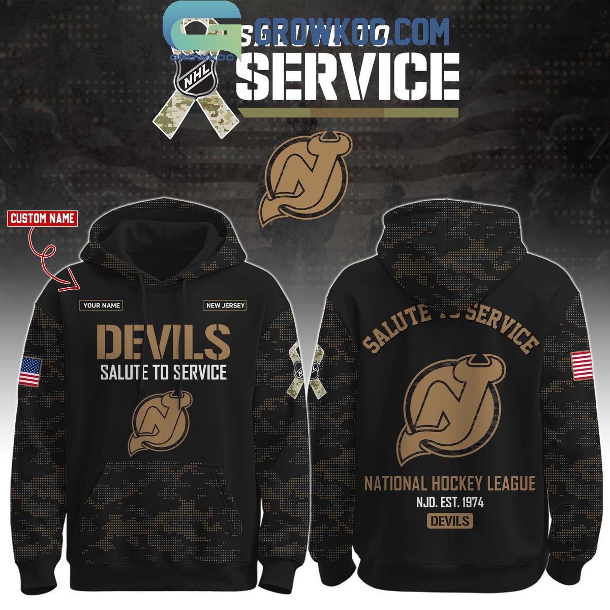 New Jersey Devils Salute To Service Veterans Day Hoodie Shirt