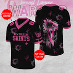 Personalized New Orleans Saints x Breast Cancer Awareness 3D Football Jersey – MAITM12857
