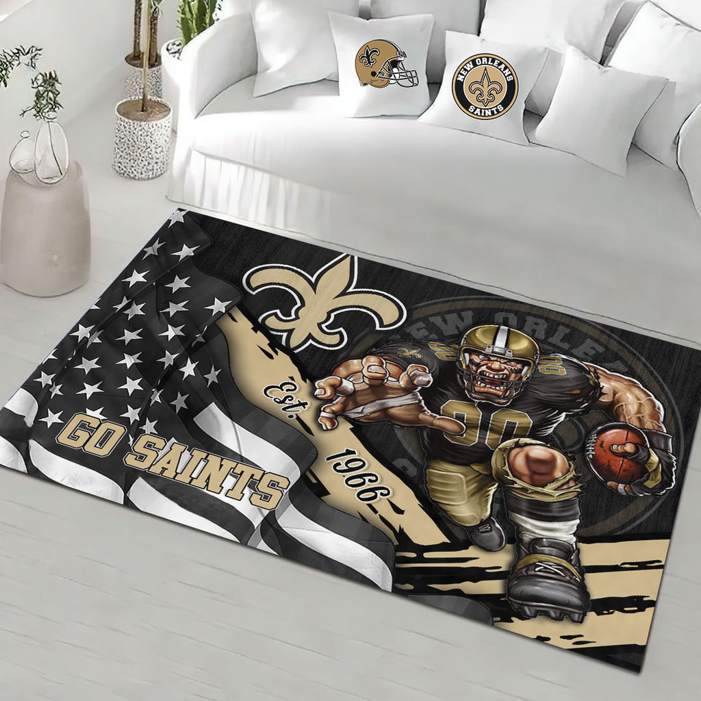 New Orleans Saints Rectangular Rug – HOATT13172