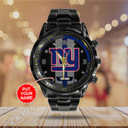 Personalized New York Giants Black Stainless Steel Watch – TANTN16023