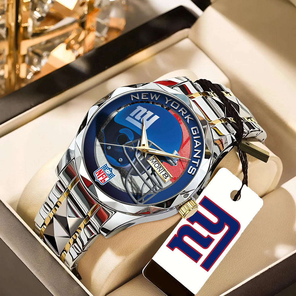 New York Giants Alloy Luxury Quartz Watch – TANTN16336