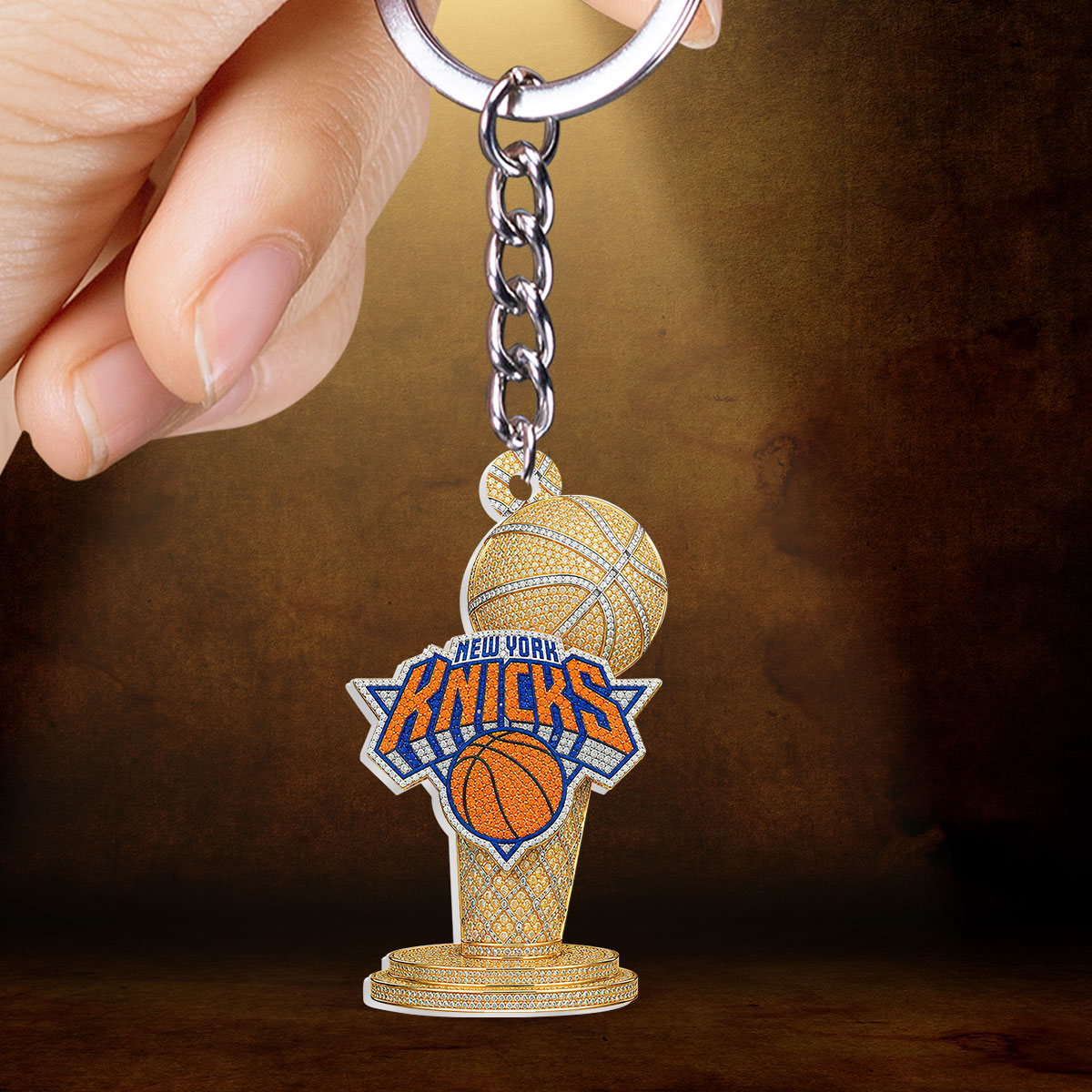 New York Knicks 2026 NBA Finals Champions Custom Shape 2-sided Keychain – HOATT18956