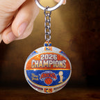 New York Knicks 2026 NBA Finals Champions Custom Shape 2-sided Keychain – HOATT18957