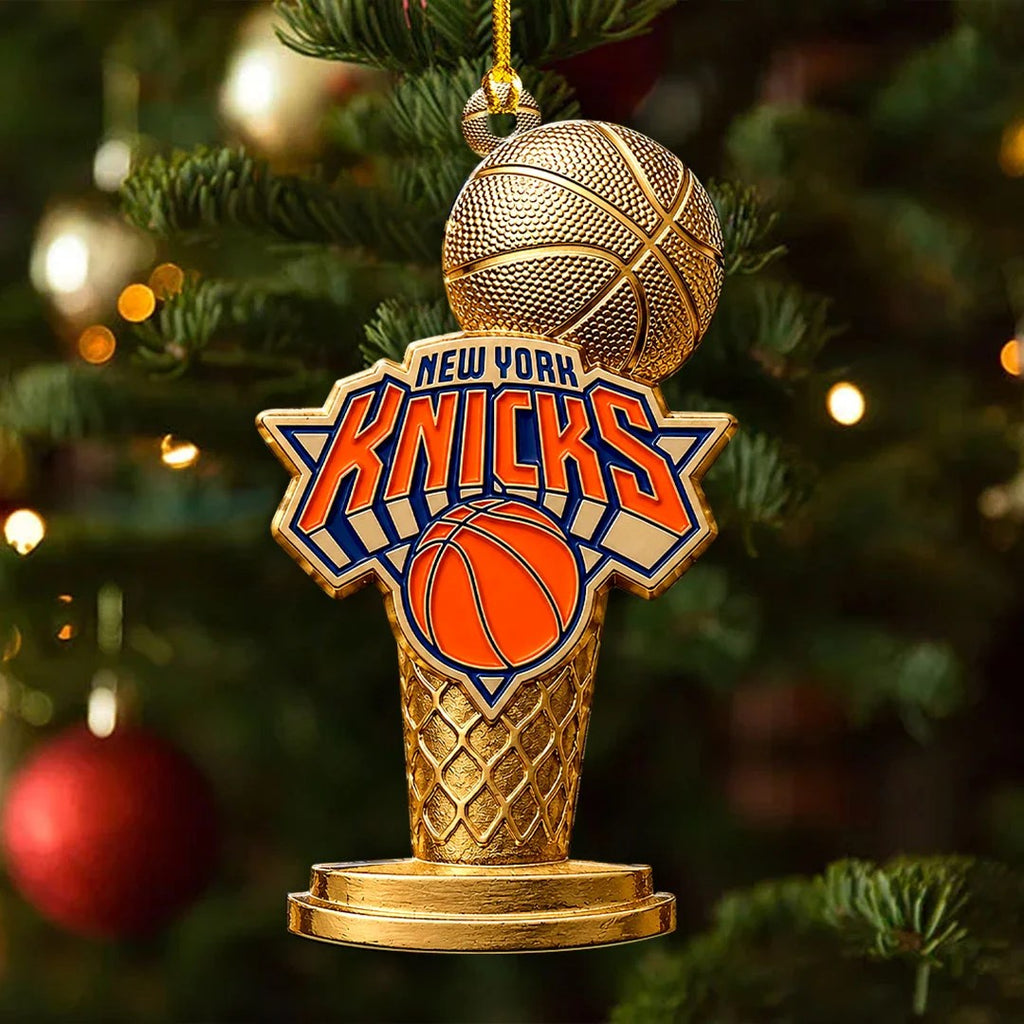 New York Knicks 2026 NBA Finals Champions Custom Shape 2-side Printed Acrylic Ornament – HOATT20914