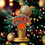 New York Knicks 2026 NBA Finals Champions Custom Shape 2-side Printed Acrylic Ornament – HOATT20914