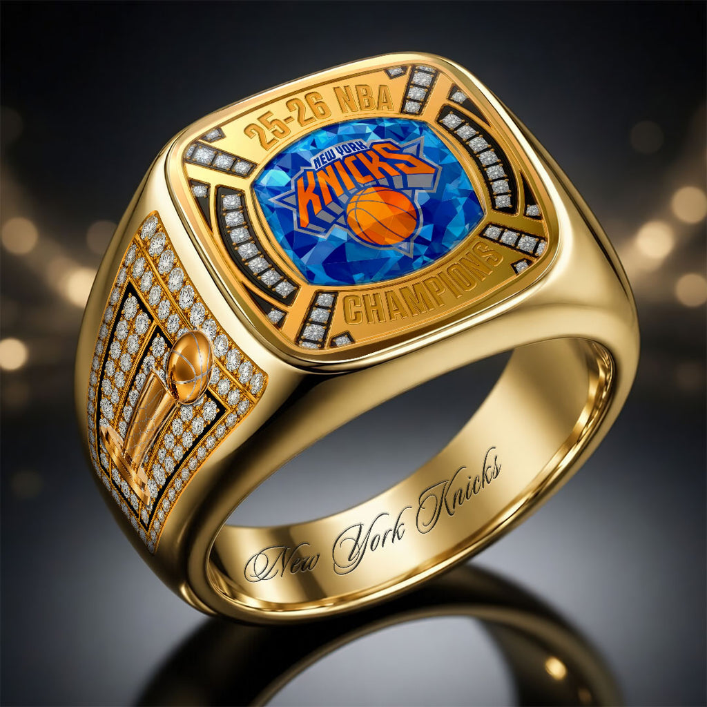 New York Knicks 2026 NBA Finals Champions 3D Engraved Ring – HOATT18620