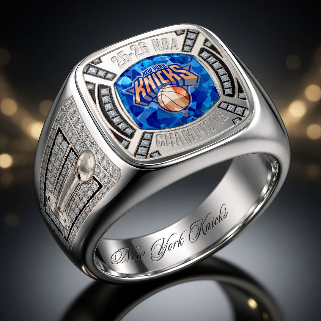 New York Knicks 2026 NBA Finals Champions 3D Engraved Ring – HOATT18620
