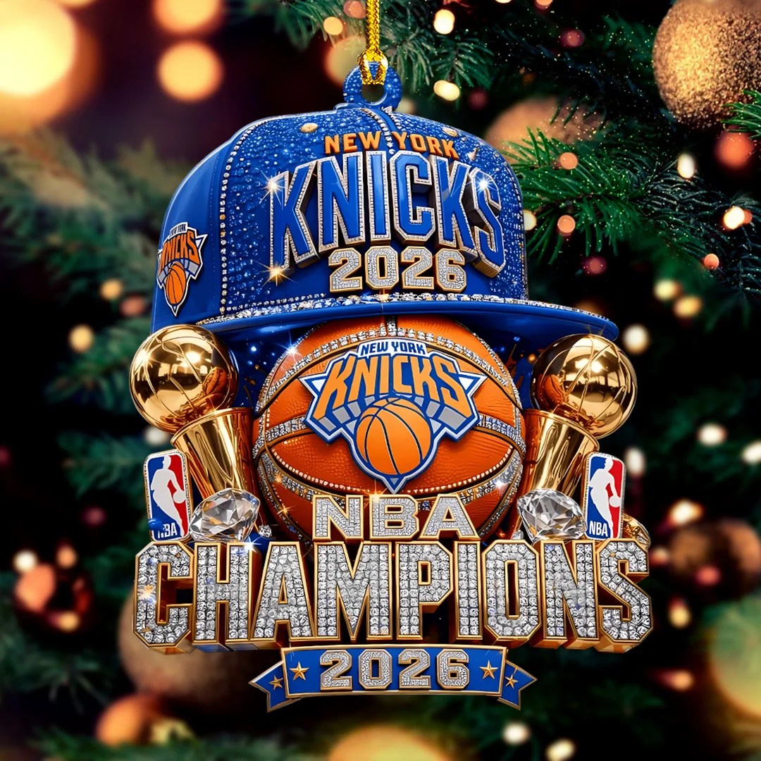 New York Knicks 2026 NBA Finals Champions Custom Shape 2-side Printed Acrylic Ornament – HOATT21091