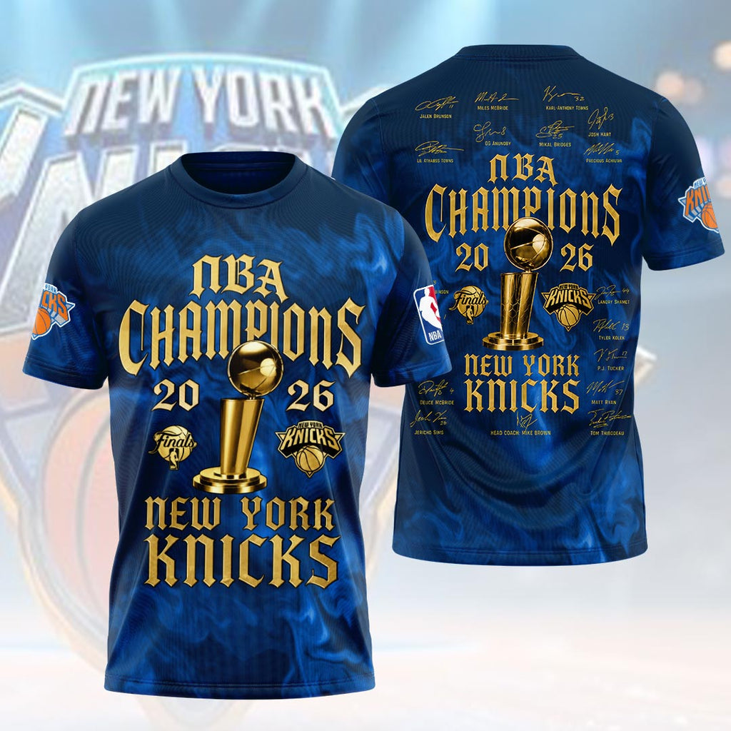 New York Knicks 2026 NBA Finals Champions 3D Apparel – HOATT19267