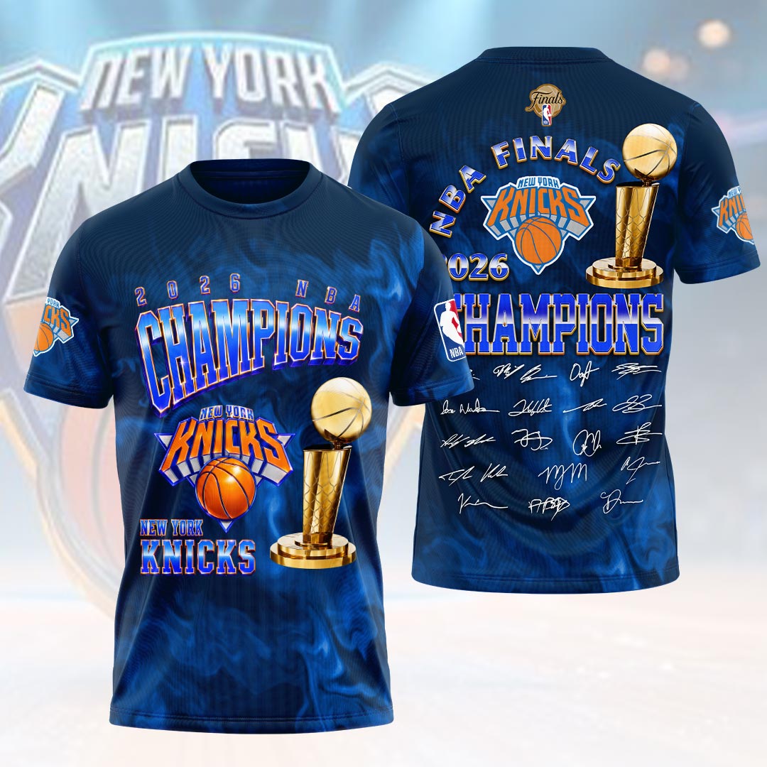 New York Knicks 2026 NBA Finals Champions 3D Apparel – HOATT19268