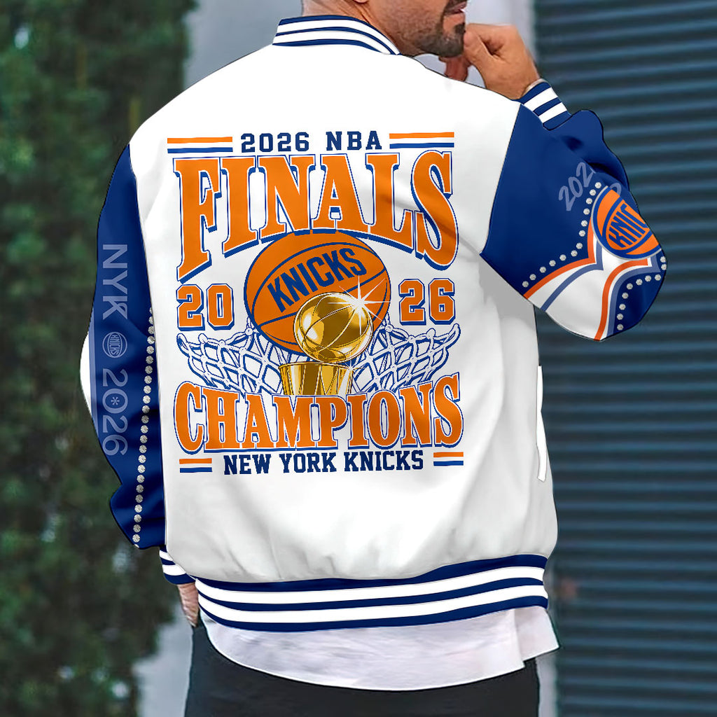 New York Knicks 2026 NBA Finals Champions Varsity Jacket – HOATT19504