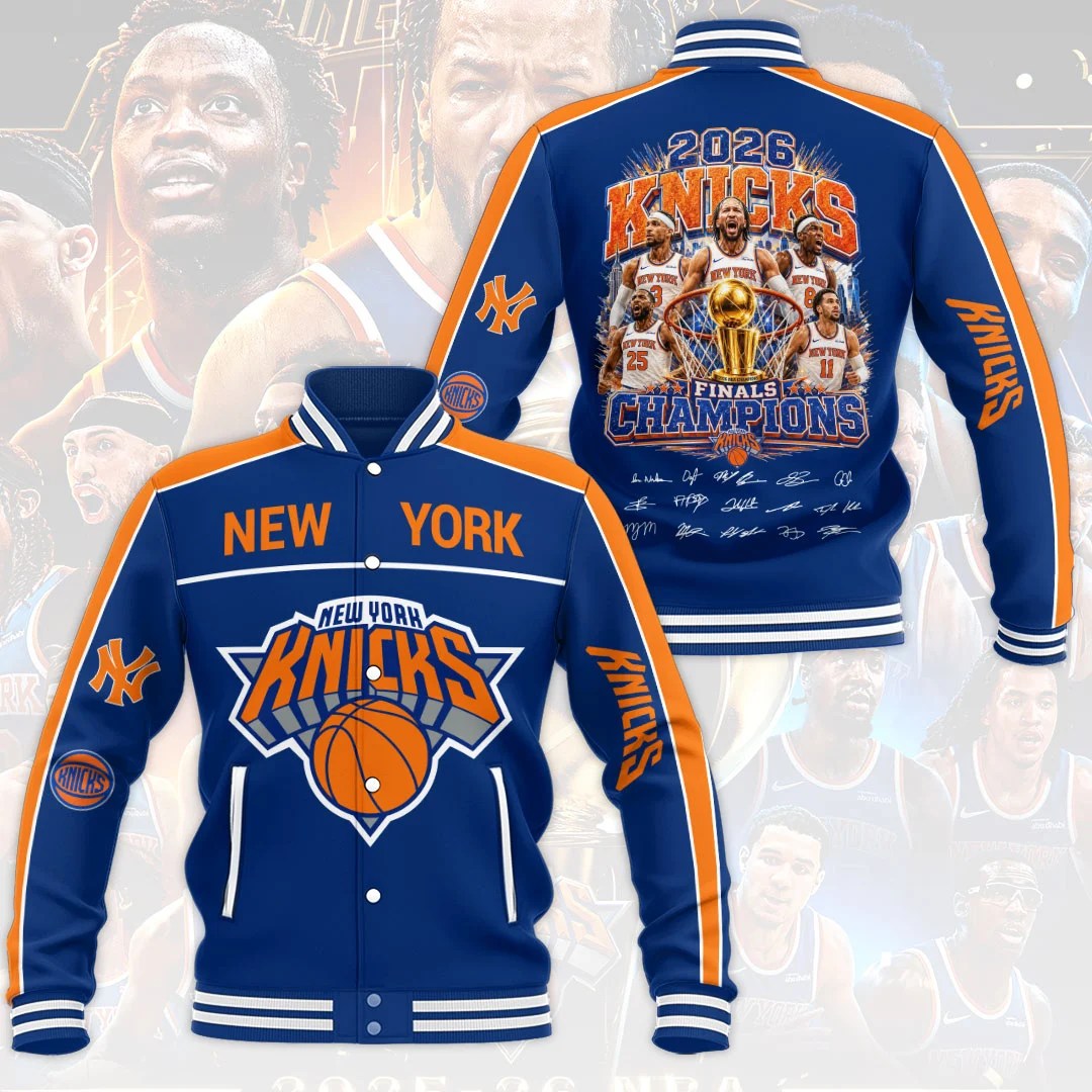 New York Knicks 2026 NBA Finals Champions Varsity Jacket – HOATT20429