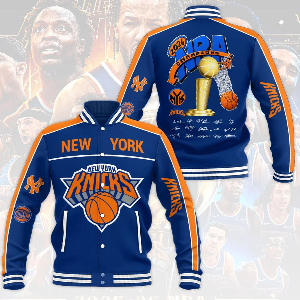 New York Knicks 2026 NBA Finals Champions Varsity Jacket – HOATT20501