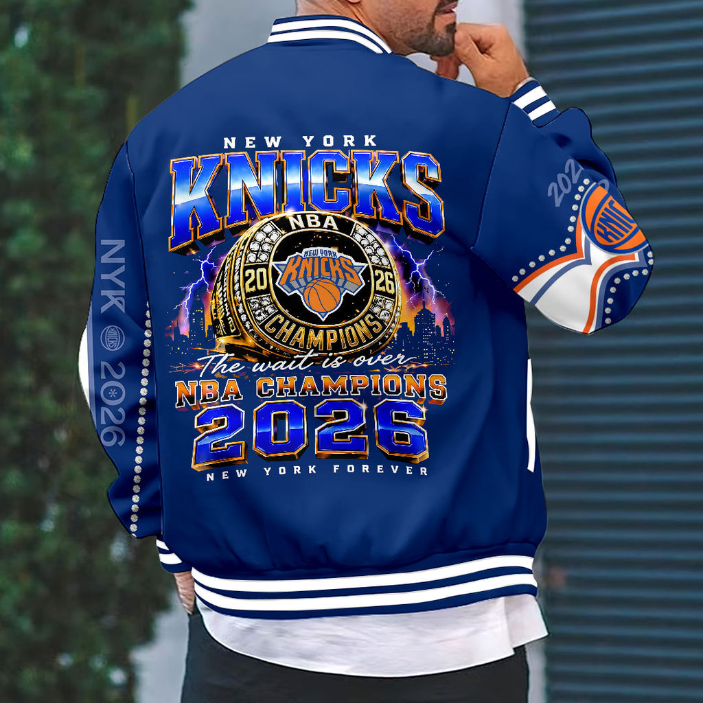 New York Knicks 2026 NBA Finals Champions Varsity Jacket – HOATT19008