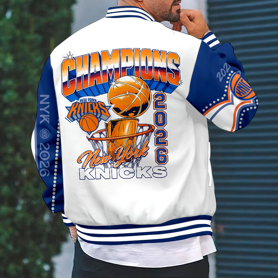 New York Knicks 2026 NBA Finals Champions Varsity Jacket – HOATT19423