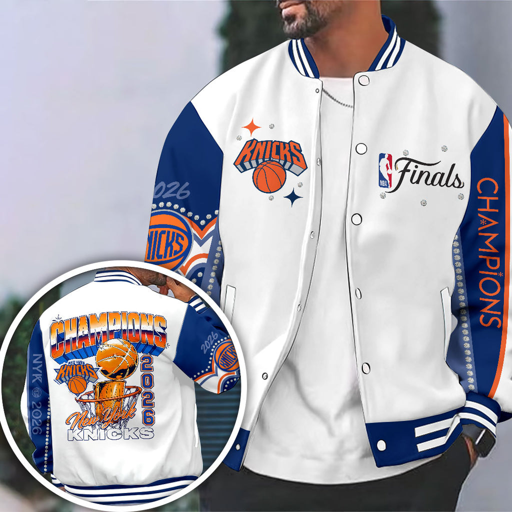New York Knicks 2026 NBA Finals Champions Varsity Jacket – HOATT19423
