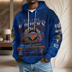New York Knicks 2026 NBA Finals Champions 3D Unisex Waffle Hoodie – TMTHU6927
