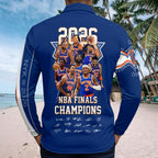 New York Knicks 2026 NBA Finals Champions Zip Polo Shirt – HOATT19017